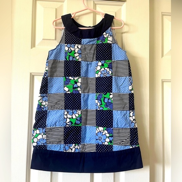 Gymboree Other - Gymboree size 6 patchwork navy/blue/green sundress